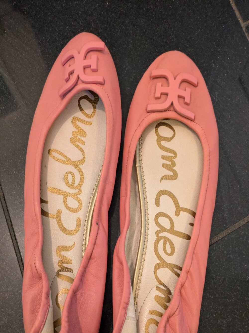 Pink ballet flats by Sam Edelman